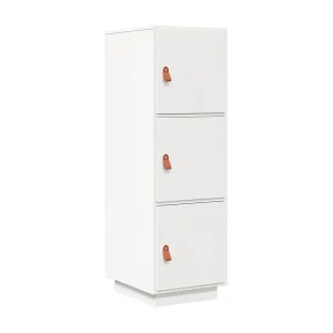 Hoge kast 34x40x108,5 cm massief grenenhout wit Hoge kast 34x40x108,5 cm massief grenenhout wit