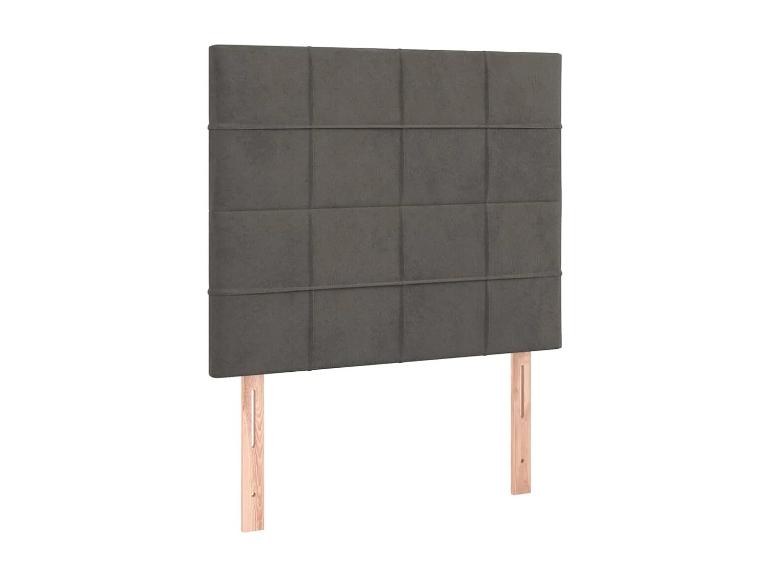 Hoofdbord donkergrijs 80x5x118/128 cm Fluweel