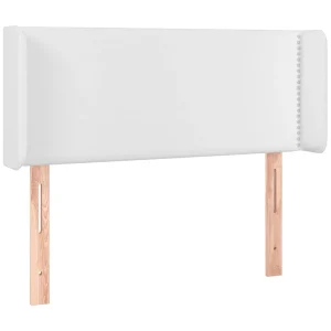 Hoofdbord met randen 103x16x78/88 cm kunstleer wit Hoofdbord met randen 103x16x78/88 cm kunstleer wit
