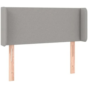 Hoofdbord met randen 83x16x78/88 cm stof lichtgrijs Hoofdbord met randen 83x16x78/88 cm stof lichtgrijs