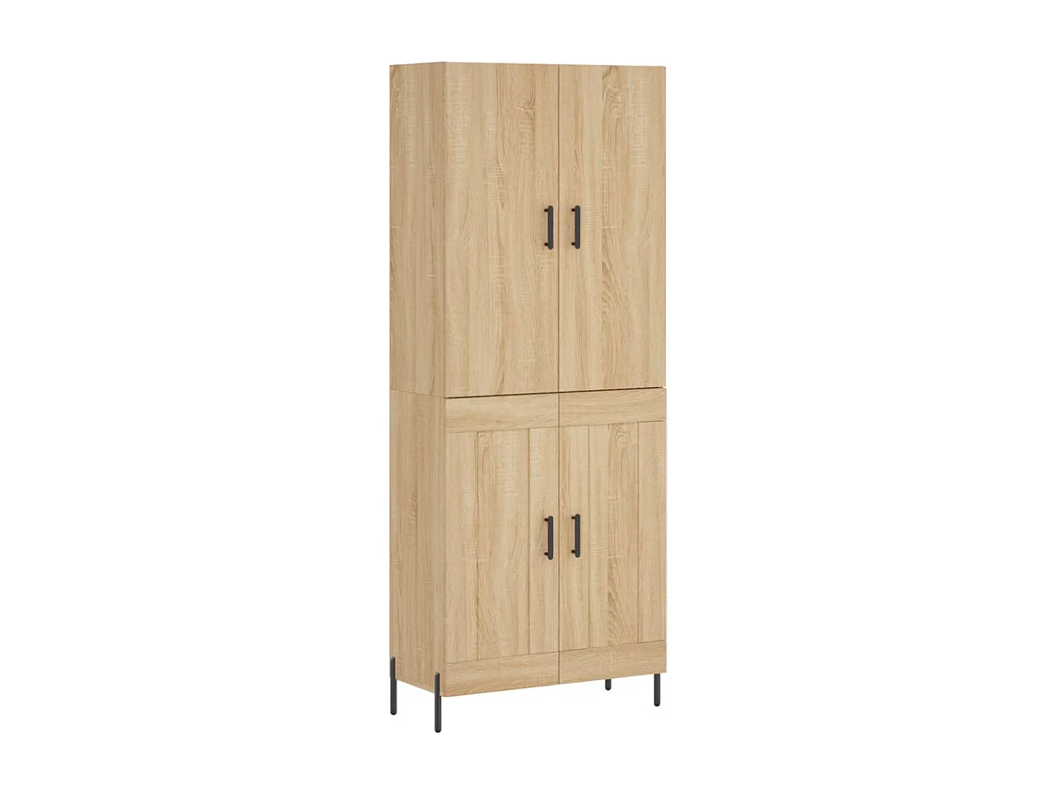 Hoge kast 69,5x34x180 cm bewerkt hout sonoma eikenkleurig