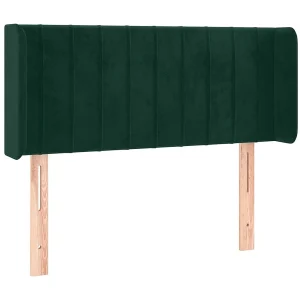 Hoofdbord met randen 103x16x78/88 cm fluweel donkergroen Hoofdbord met randen 103x16x78/88 cm fluweel donkergroen