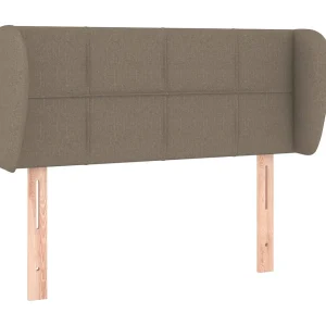 Hoofdbord met randen 93x23x78/88 cm stof taupe Hoofdbord met randen 93x23x78/88 cm stof taupe