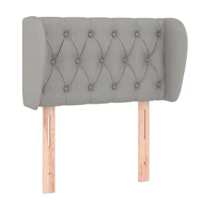 Hoofdbord met randen 83x23x78/88 cm stof lichtgrijs Hoofdbord met randen 83x23x78/88 cm stof lichtgrijs