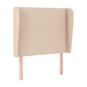 Hoofdbord met randen 103x23x118/128cm kunstleer cappuccinokleur Hoofdbord met randen 103x23x118/128cm kunstleer cappuccinokleur