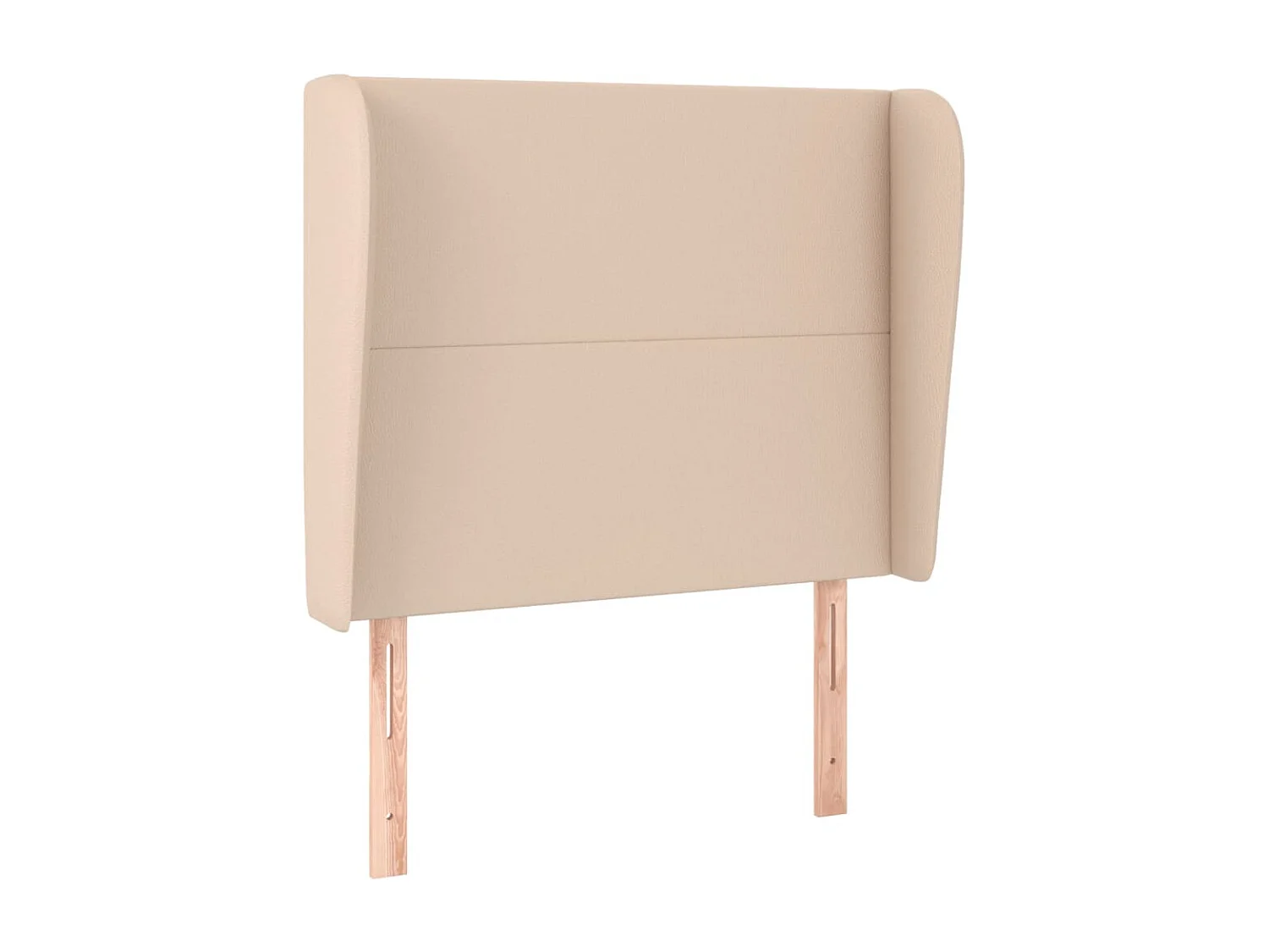 Hoofdbord met randen 103x23x118/128cm kunstleer cappuccinokleur