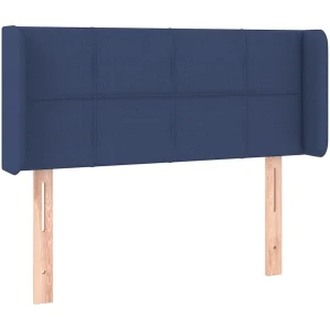 Hoofdbord met randen 103x16x78/88 cm stof blauw Hoofdbord met randen 103x16x78/88 cm stof blauw