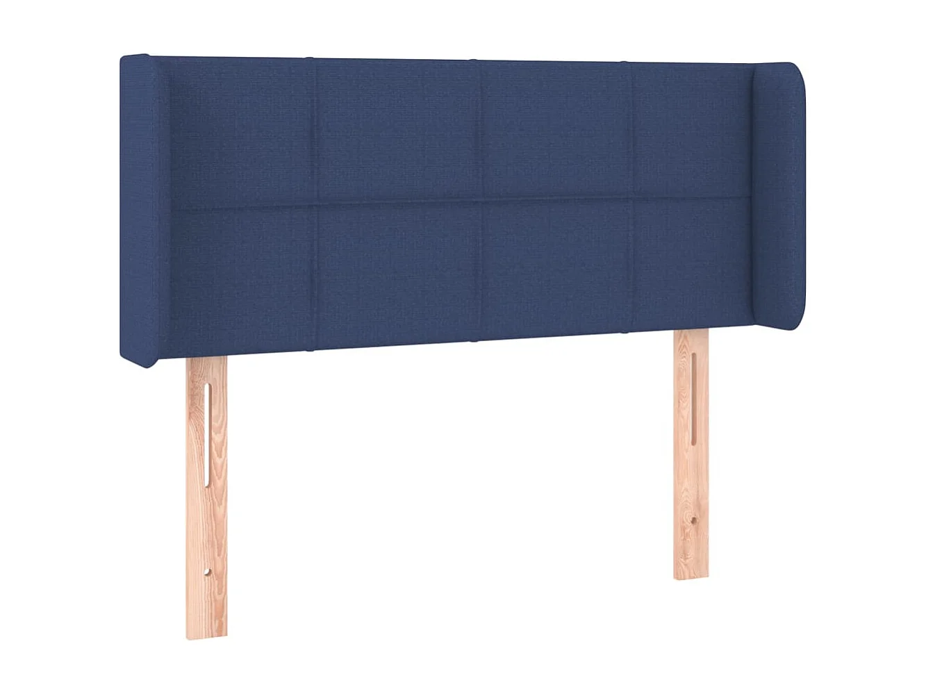 Hoofdbord met randen 103x16x78/88 cm stof blauw