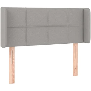 Hoofdbord met randen 103x16x78/88 cm stof lichtgrijs Hoofdbord met randen 103x16x78/88 cm stof lichtgrijs