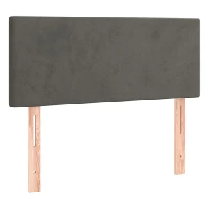 Hoofdbord 100x5x78/88 cm fluweel donkergrijs Hoofdbord 100x5x78/88 cm fluweel donkergrijs