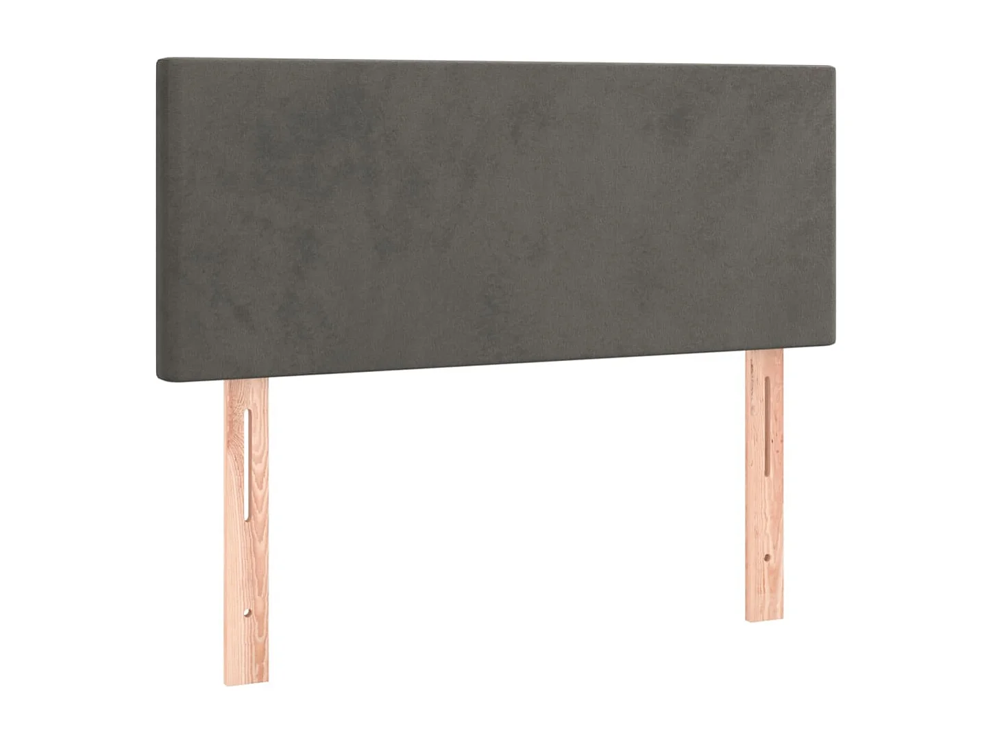 Hoofdbord 100x5x78/88 cm fluweel donkergrijs