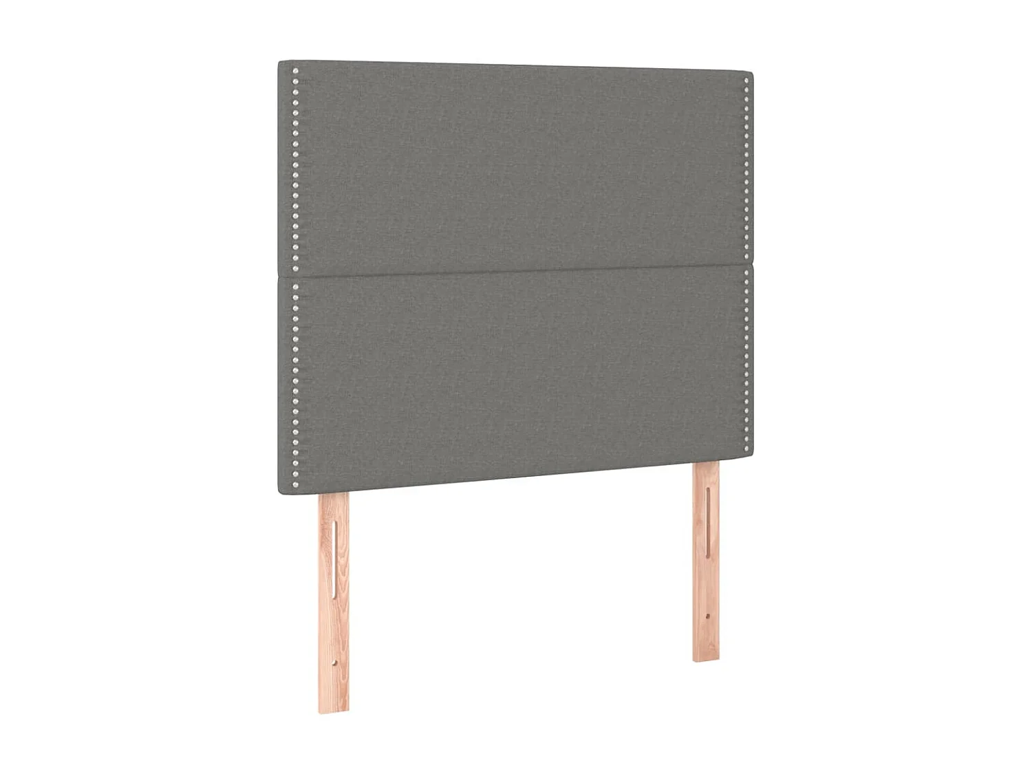Hoofdbord donkergrijs 100x5x118/128 cm Stof