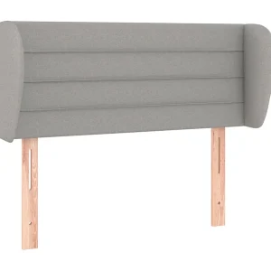 Hoofdbord met randen 103x23x78/88 cm stof lichtgrijs Hoofdbord met randen 103x23x78/88 cm stof lichtgrijs
