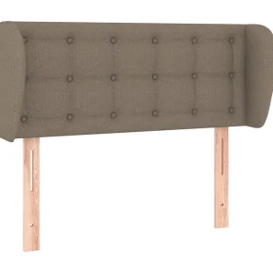 Hoofdbord met randen 103x23x78/88 cm stof taupe Hoofdbord met randen 103x23x78/88 cm stof taupe