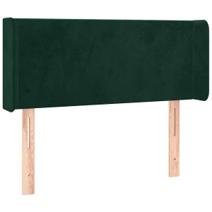 Hoofdbord met randen 103x16x78/88 cm fluweel donkergroen Hoofdbord met randen 103x16x78/88 cm fluweel donkergroen