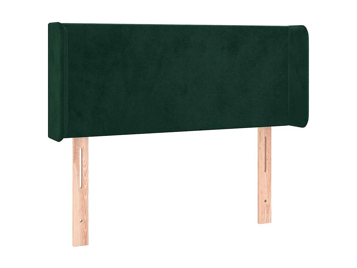 Hoofdbord met randen 103x16x78/88 cm fluweel donkergroen