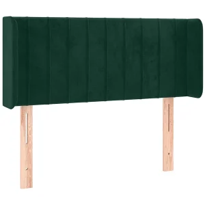 Hoofdbord met randen 83x16x78/88 cm fluweel donkergroen Hoofdbord met randen 83x16x78/88 cm fluweel donkergroen