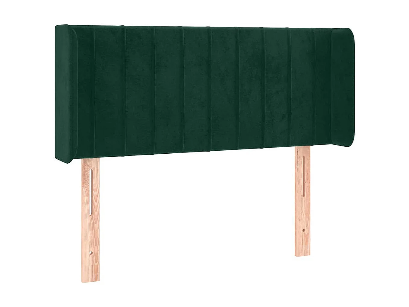 Hoofdbord met randen 83x16x78/88 cm fluweel donkergroen