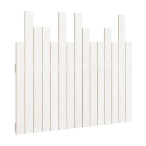 Hoofdbord wandmontage 95,5x3x80 cm massief grenenhout wit Hoofdbord wandmontage 95,5x3x80 cm massief grenenhout wit
