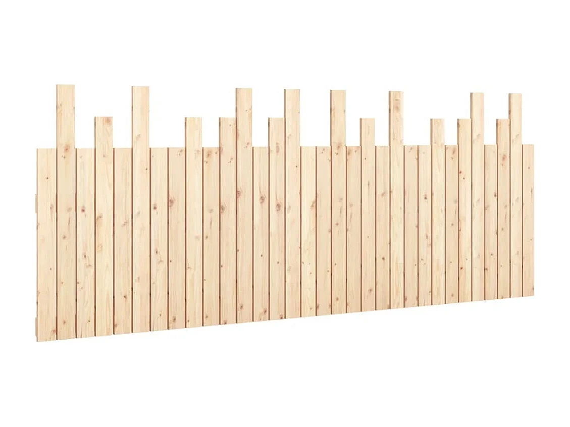 Hoofdbord wandmontage 204x3x80 cm massief grenenhout