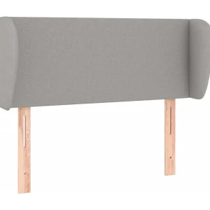 Hoofdbord met randen 83x23x78/88 cm stof lichtgrijs Hoofdbord met randen 83x23x78/88 cm stof lichtgrijs