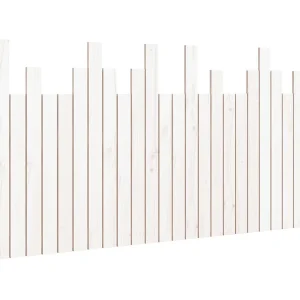 Hoofdbord wandmontage 166x3x80 cm massief grenenhout wit Hoofdbord wandmontage 166x3x80 cm massief grenenhout wit