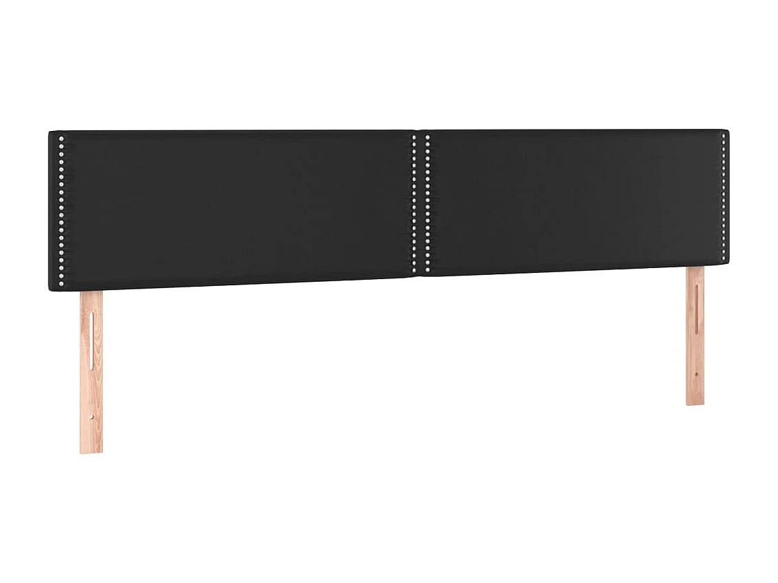 Hoofdborden 160x5x78/88 cm kunstleer zwart