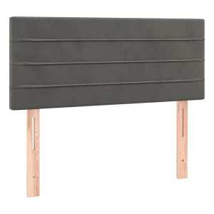 Hoofdbord 100x5x78/88 cm fluweel donkergrijs Hoofdbord 100x5x78/88 cm fluweel donkergrijs