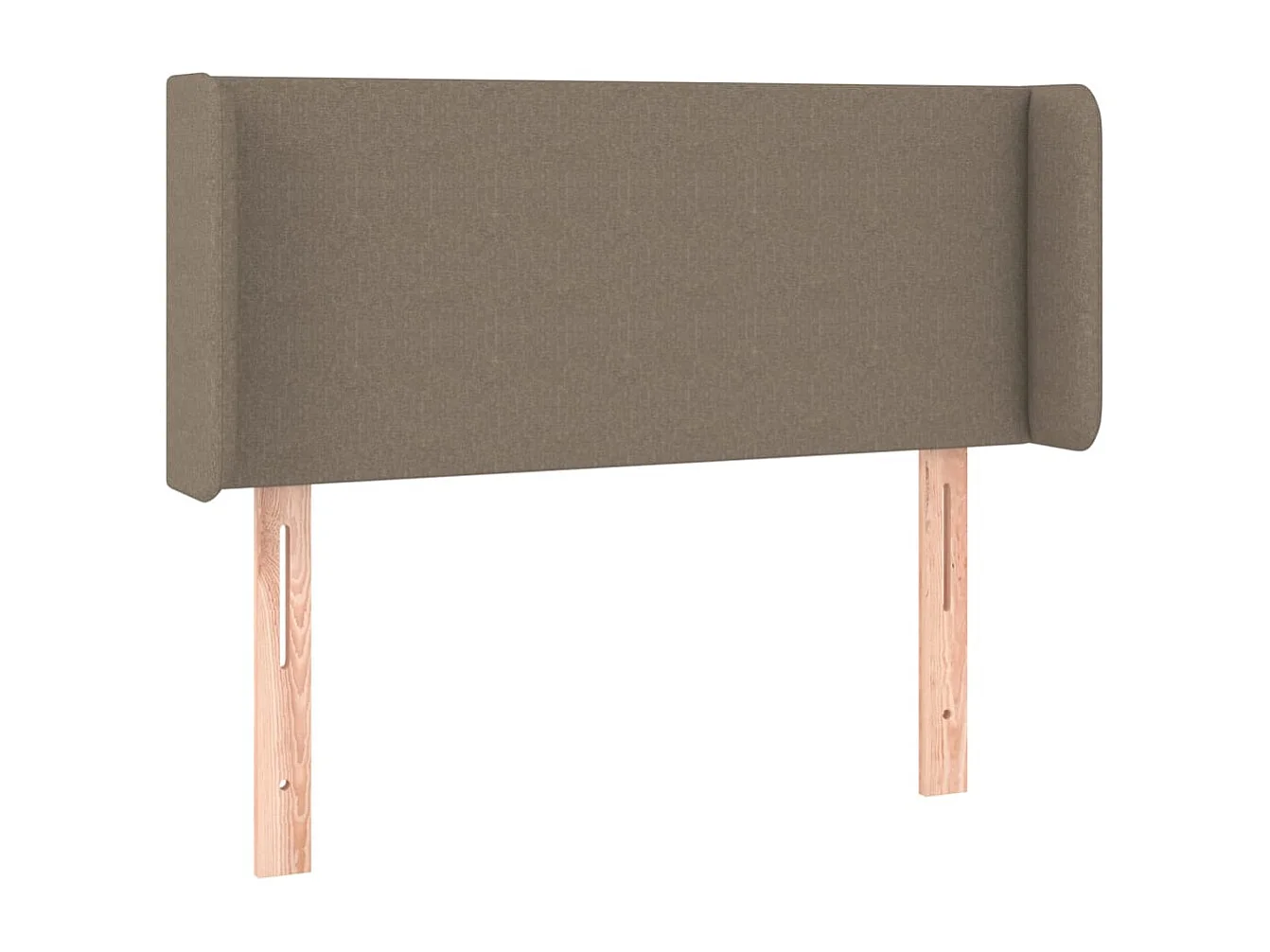 Hoofdbord met randen 93x16x78/88 cm stof taupe