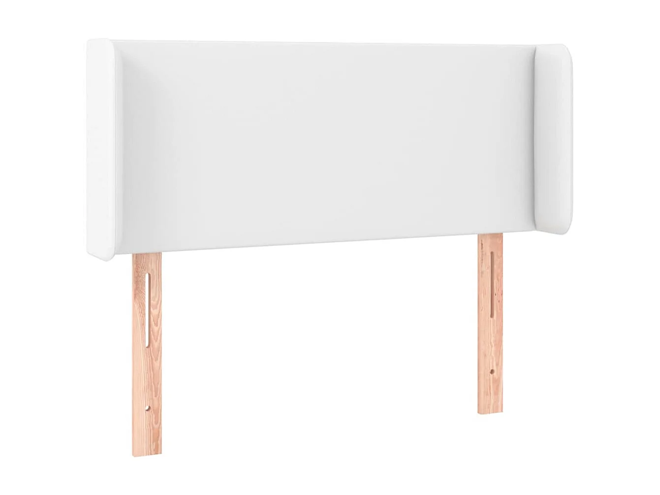 Hoofdbord met randen 93x16x78/88 cm kunstleer wit