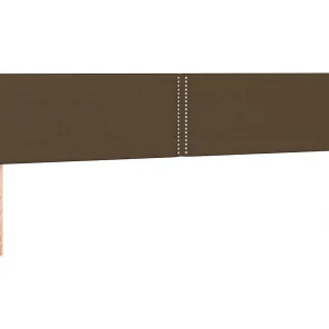 Hoofdborden 180x5x78/88 cm stof donkerbruin Hoofdborden 180x5x78/88 cm stof donkerbruin