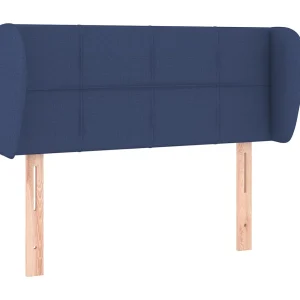 Hoofdbord met randen 83x23x78/88 cm stof blauw Hoofdbord met randen 83x23x78/88 cm stof blauw