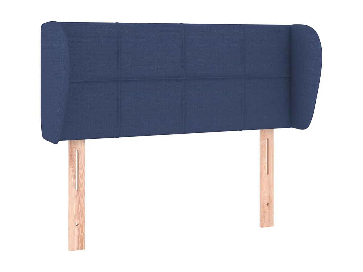 Hoofdbord met randen 83x23x78/88 cm stof blauw