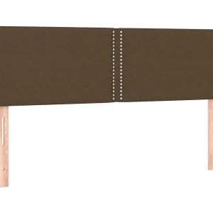 Hoofdborden 144x5x78/88 cm stof donkerbruin Hoofdborden 144x5x78/88 cm stof donkerbruin