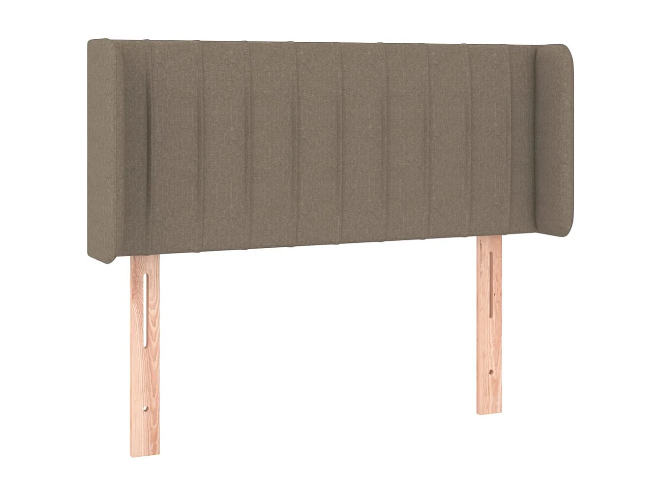 Hoofdbord met randen 93x16x78/88 cm stof taupe