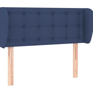 Hoofdbord met randen 83x23x78/88 cm stof blauw Hoofdbord met randen 83x23x78/88 cm stof blauw