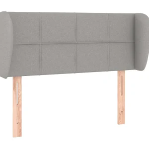 Hoofdbord met randen 93x23x78/88 cm stof lichtgrijs Hoofdbord met randen 93x23x78/88 cm stof lichtgrijs