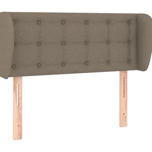 Hoofdbord met randen 93x23x78/88 cm stof taupe Hoofdbord met randen 93x23x78/88 cm stof taupe