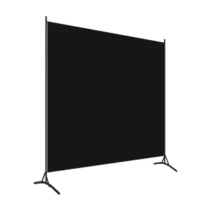 Kamerscherm met 1 paneel 175×180 cm zwart Kamerscherm met 1 paneel 175×180 cm zwart