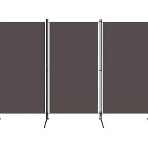 Kamerscherm met 3 panelen 260×180 cm antraciet Kamerscherm met 3 panelen 260×180 cm antraciet