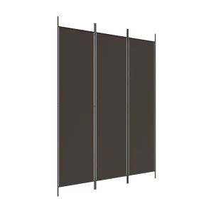 Kamerscherm met 3 panelen 150×200 cm stof bruin Kamerscherm met 3 panelen 150×200 cm stof bruin