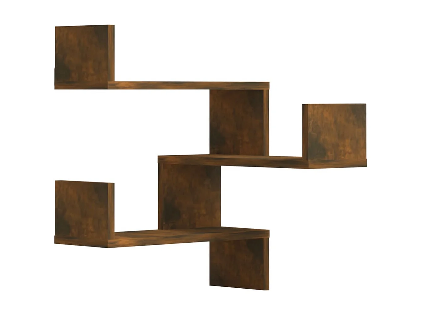 Hoekwandschappen 2 st 40x40x50 cm bewerkt hout sonoma eiken