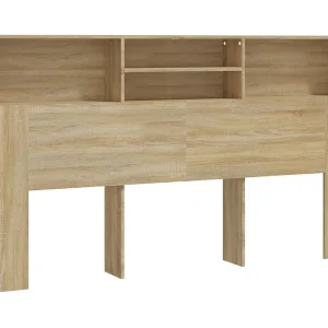 Hoofdbordkast 180x19x103,5 cm sonoma eikenkleurig