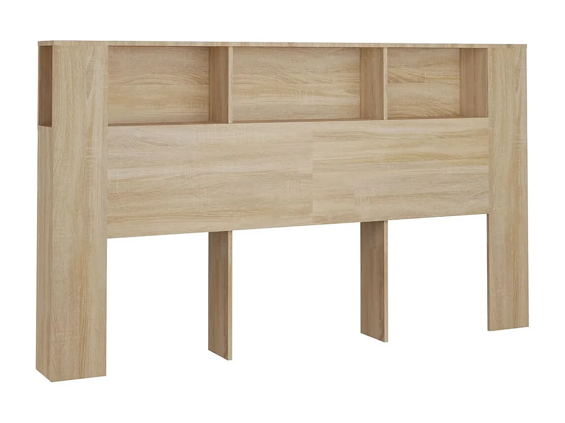 Hoofdbordkast 180x18,5x104,5 cm sonoma eikenkleurig