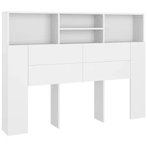 Hoofdbordkast Wit 140x19x103,5 cm Hoofdbordkast Wit 140x19x103,5 cm