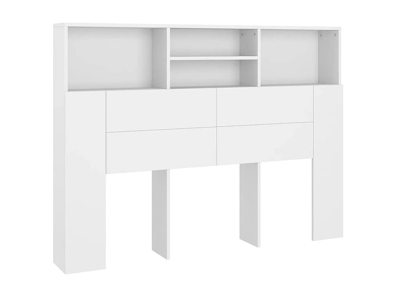 Hoofdbordkast Wit 140x19x103,5 cm