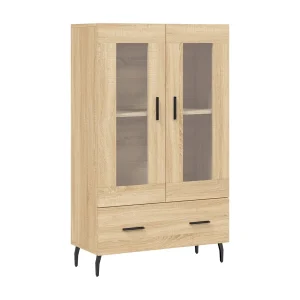 Hoge kast 69,5x31x115 cm bewerkt hout sonoma eikenkleurig Hoge kast 69,5x31x115 cm bewerkt hout sonoma eikenkleurig