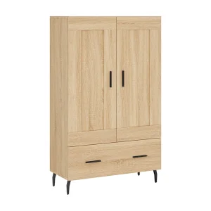 Hoge kast 69,5x31x115 cm bewerkt hout sonoma eikenkleurig Hoge kast 69,5x31x115 cm bewerkt hout sonoma eikenkleurig