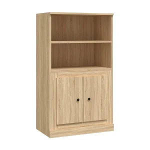 Hoge kast 60×35,5×103,5 cm bewerkt hout sonoma eikenkleurig Hoge kast 60×35,5×103,5 cm bewerkt hout sonoma eikenkleurig