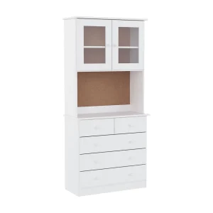 Hoge kast ALTA 77x35x165 cm massief grenenhout wit Hoge kast ALTA 77x35x165 cm massief grenenhout wit